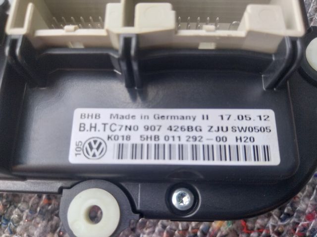 bontott VW TOURAN Fűtéskapcsoló (manuális klímás)