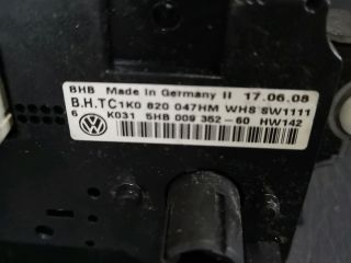 bontott VW TOURAN Fűtéskapcsoló (manuális klímás)