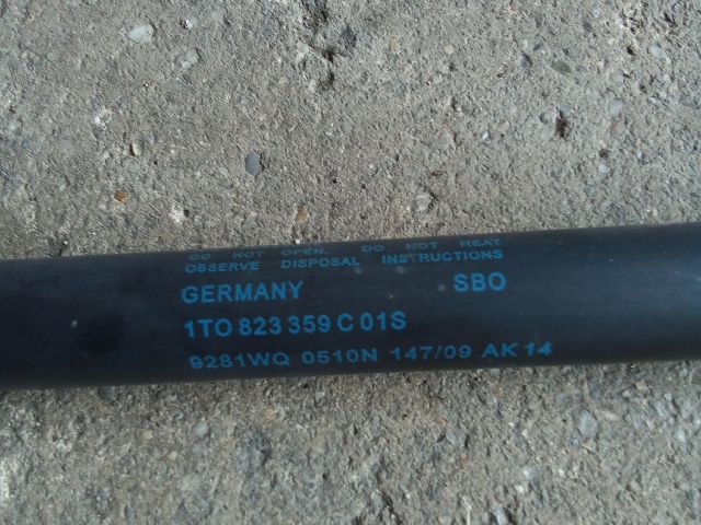 bontott VW TOURAN Gázrugós Kitámasztó Teleszkóp Motorháztető