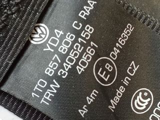 bontott VW TOURAN Hátsó Biztonsági Öv Szett