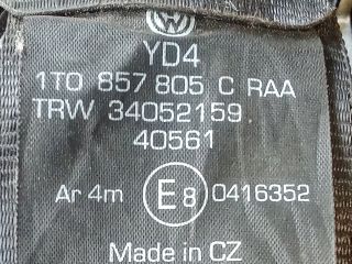 bontott VW TOURAN Hátsó Biztonsági Öv Szett