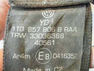 bontott VW TOURAN Hátsó Biztonsági Öv Szett