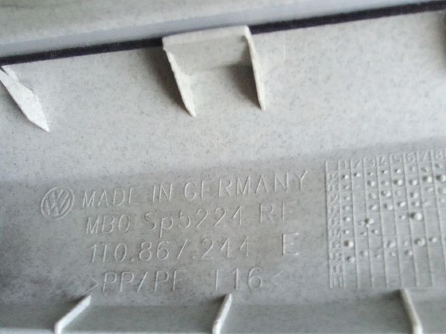 bontott VW TOURAN Jobb B Oszlop Burkolat