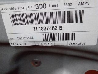 bontott VW TOURAN Jobb első Ablakemelő Szerkezet (Elektromos)