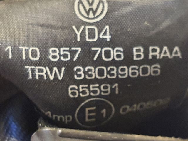 bontott VW TOURAN Jobb első Biztonsági Öv