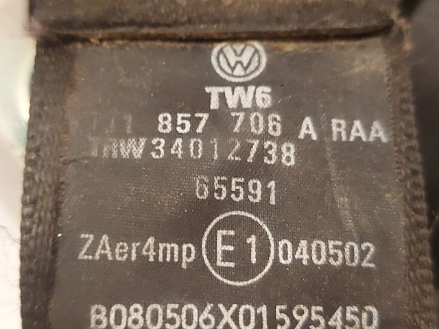 bontott VW TOURAN Jobb első Biztonsági Öv