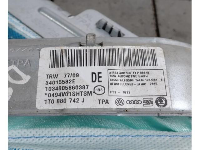 bontott VW TOURAN Jobb Fejlégzsák