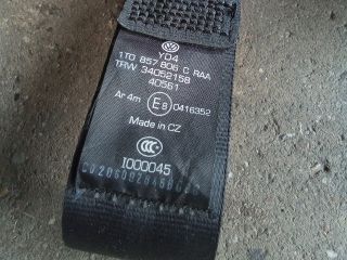 bontott VW TOURAN Jobb hátsó Biztonsági Öv