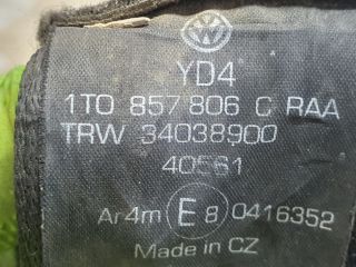bontott VW TOURAN Jobb hátsó Biztonsági Öv