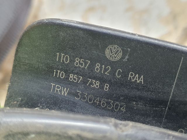 bontott VW TOURAN Jobb hátsó Biztonsági Öv