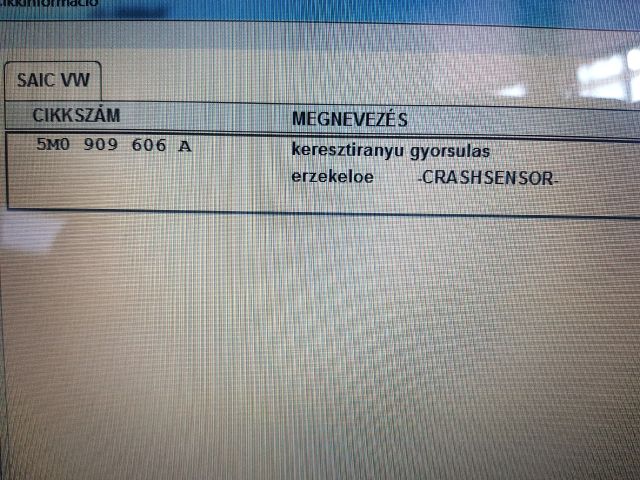 bontott VW TOURAN Jobb hátsó Oldal Ütközés Érzékelő