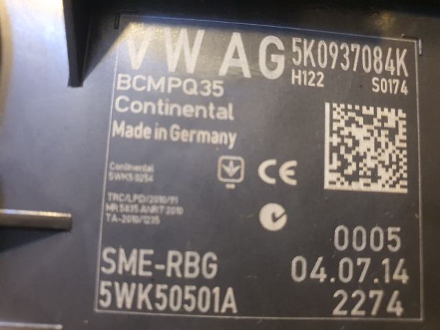 bontott VW TOURAN Komfort Elektronika