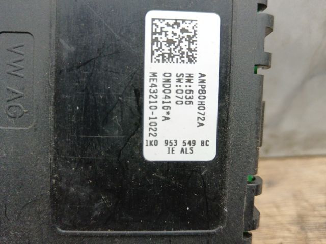 bontott VW TOURAN Kormányoszlop Vezérlő