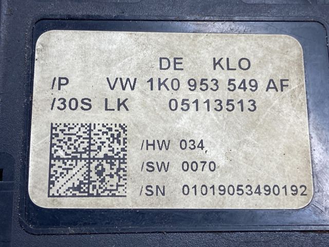 bontott VW TOURAN Kormányoszlop Vezérlő