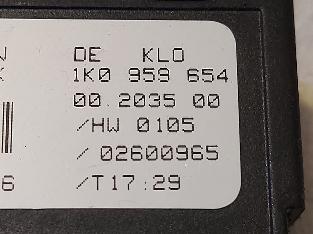 bontott VW TOURAN Kormányszög Jeladó