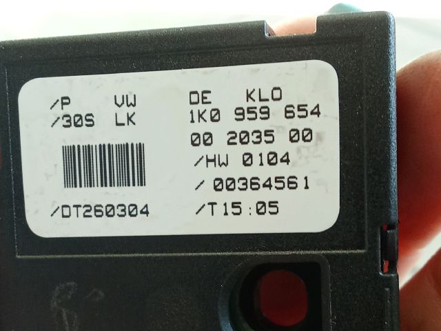 bontott VW TOURAN Kormányszög Jeladó