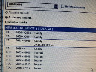 bontott VW TOURAN Szélvédő Alatti Műanyag Elem