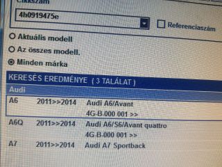 bontott VW TOURAN Tolatóradar Elektronika