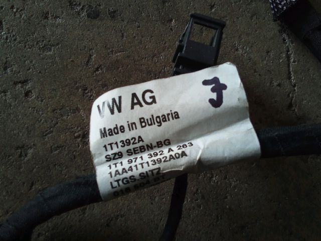 bontott VW TOURAN Ülésfűtés Kábelköteg