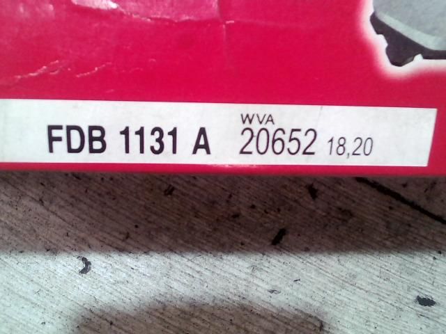 bontott VW TRANSPORTER Első Pár Fékbetét