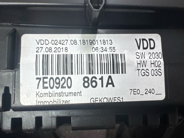 bontott VW TRANSPORTER Kilométeróra