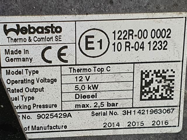 bontott VW TRANSPORTER Állófűtés (Részeivel)