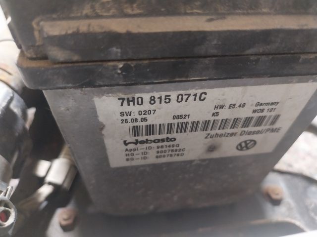 bontott VW TRANSPORTER Állófűtés (Részeivel)