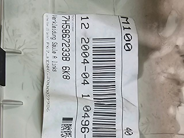 bontott VW TRANSPORTER Bal A Oszlop Burkolat