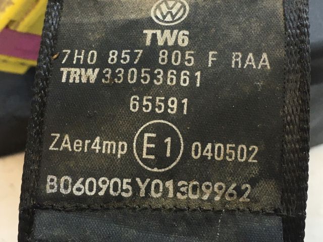 bontott VW TRANSPORTER Bal első Biztonsági Öv