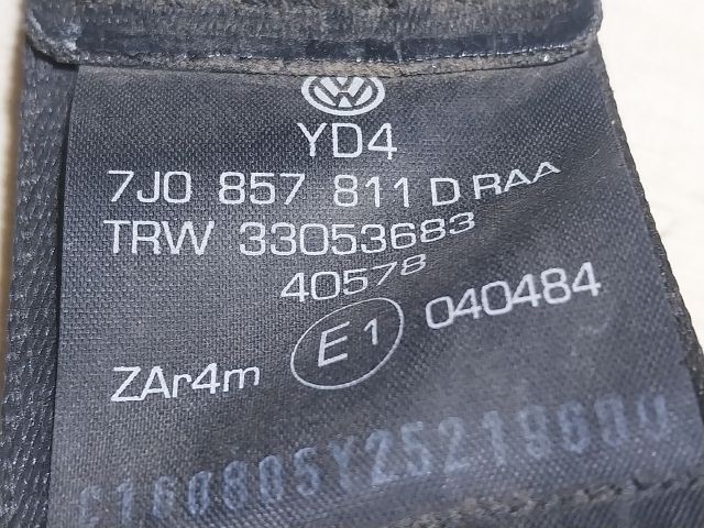 bontott VW TRANSPORTER Bal hátsó Biztonsági Öv