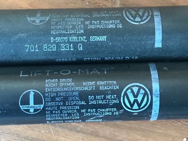 bontott VW TRANSPORTER Gázrugós Kitámasztó Teleszkóp Pár Csomagtérajtó