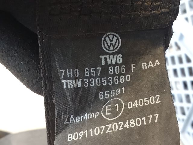 bontott VW TRANSPORTER Jobb első Biztonsági Öv