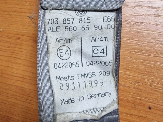 bontott VW TRANSPORTER Jobb hátsó Biztonsági Öv