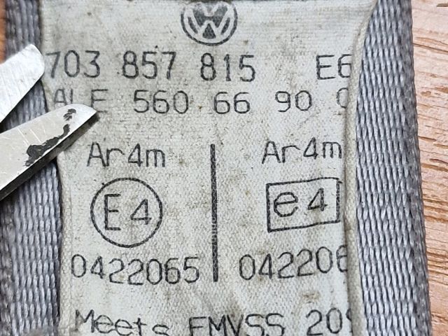 bontott VW TRANSPORTER Jobb hátsó Biztonsági Öv