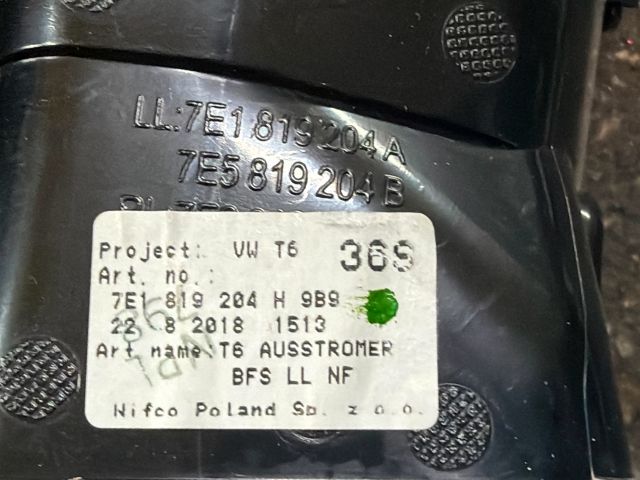 bontott VW TRANSPORTER Jobb Szellőző