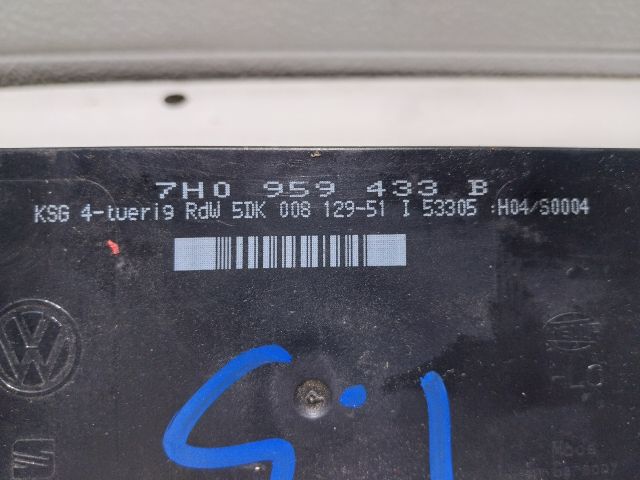 bontott VW TRANSPORTER Komfort Elektronika