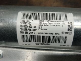 bontott VW TRANSPORTER Utasoldali Légzsák