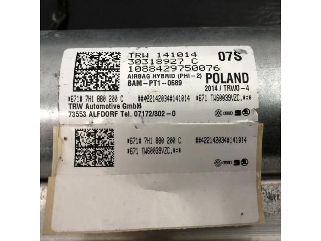 bontott VW TRANSPORTER Utasoldali Légzsák