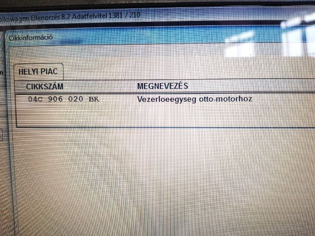 bontott VW UP Motorvezérlő