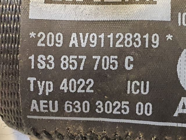 bontott VW UP Bal első Biztonsági Öv