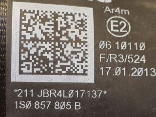 bontott VW UP Bal hátsó Biztonsági Öv