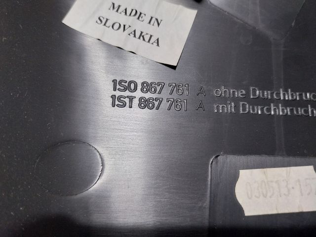 bontott VW UP Bal hátsó Csomagtér Burkolat (Műanyag)