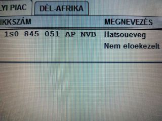 bontott VW UP Csomagtérajtó (Üres lemez)