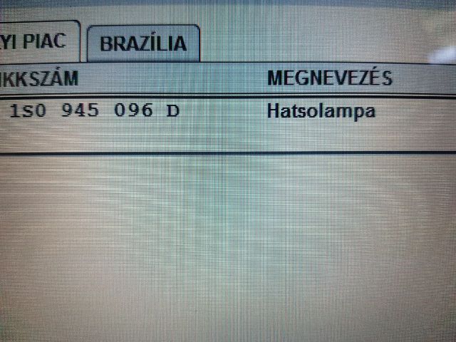 bontott VW UP Jobb Hátsó Lámpa